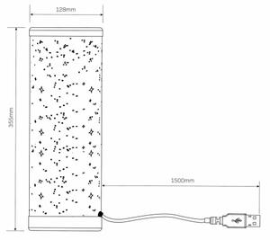 LED RGBW Stmievateľná stolná lampa STELLA MINI LED/5W/5V + diaľkové ovládanie