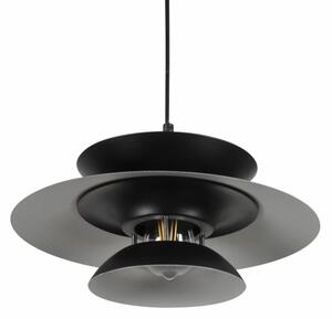 Luster na lanku BERIT 1xE27/20W/230V čierna