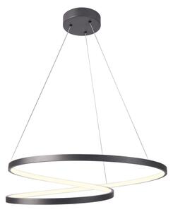 LED Luster na lanku ZEFIRA LED/52W/230V 4000K pr. 60 cm antracit