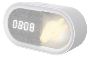 LED Stmievateľná nočná lampička s budíkom BUNNY LED/1,2W/5V 3000K