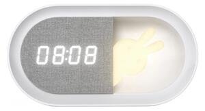 LED Stmievateľná nočná lampička s budíkom BUNNY LED/1,2W/5V 3000K