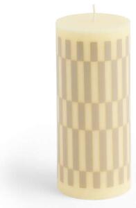 HAY Sviečka Column Candle Small, cream and sand
