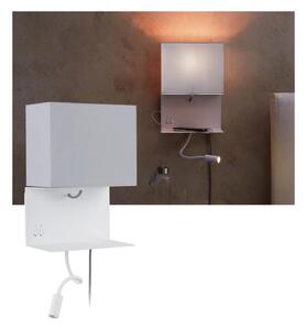 Paulmann 78913 - LED/2,5W + 1xE27/40W Nástenné svietidlo s USB MERANI 230V