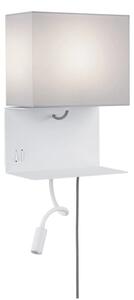 Paulmann 78913 - LED/2,5W + 1xE27/40W Nástenné svietidlo s USB MERANI 230V