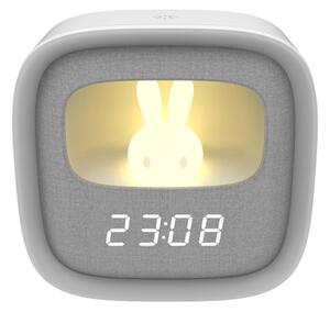 LED Stmievateľná nočná lampička s budíkom BUNNY LED/1,2W/5V 3000K