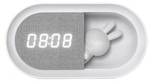 LED Stmievateľná nočná lampička s budíkom BUNNY LED/1,2W/5V 3000K