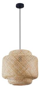 Luster na lanku BERTA 1xE27/20W/230V pr. 40 cm bambus