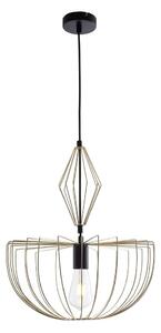 Luster na lanku JASMINA 1xE27/20W/230V pr. 40 cm zlatá