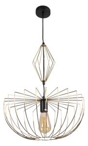 Luster na lanku JASMINA 1xE27/20W/230V pr. 40 cm zlatá