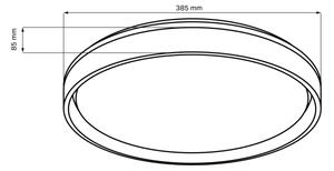 LED Stmievateľné kúpeľňové stropné svietidlo ELIZA LED/48W/230V IP44 + DO
