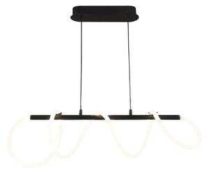 LED Luster na lanku EMMA LED/38W/230V čierna