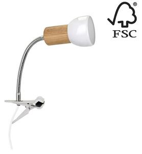 Spot-Light 2224174WF - Lampa s klipom SVENDA 1xE27/60W/230V