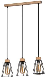 Spot-Light 1311374 - Luster na lanku ORAZIO 3xE27/60W/230V dub