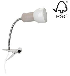 Spot-Light 2224132WF - Lampa s klipom SVENDA 1xE27/60W/230V