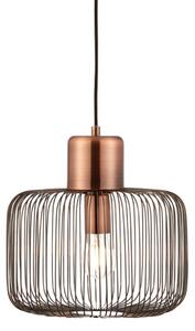 Endon 68986 - Závesný luster na lanku NICOLA 1xE27/40W/230V medený