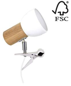 Spot-Light 2224174WK - Lampa s klipom SVENDA 1xE27/60W/230V