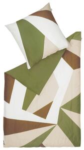POSTEĽNÁ BIELIZEŇ, satén, hnedá, krémová, zelená, biela, 140/200 cm Schöner Wohnen - Obliečky & plachty
