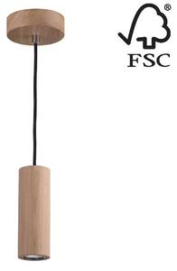 Spot-Light 1551174 - LED Luster na lanku PIPE 1xGU10/5W/230V matný dub