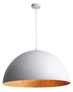 Luster na lanku SFERA 1xE27/60W/230V pr. 35 cm biela/medená