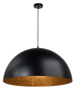 Luster na lanku SFERA 1xE27/60W/230V pr. 35 cm čierna/medená