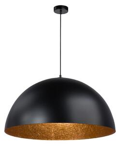 Luster na lanku SFERA 1xE27/60W/230V pr. 50 cm čierna/medená