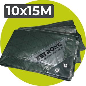 Xstrong Allround 120 - Plachta - 10 x 15 - Zelená - 3-vrstvová krížom laminovaná plachta - Silné očká