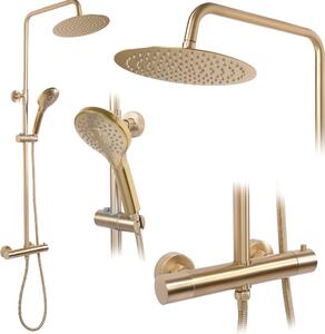 Sprchový set s termostatom Rea VINCENT Brush Gold