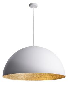 Luster na lanku SFERA 1xE27/60W/230V pr. 35 cm biela/zlatá