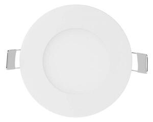 V-TAC Okrúhly zapustený LED mini panel 3W ALU, Studená biela 6000 - 6500K