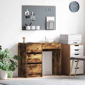 Maison Exclusive – Písací stôl, dymová borovica, drevotrieska, 90 x 37,5 x 75 cm