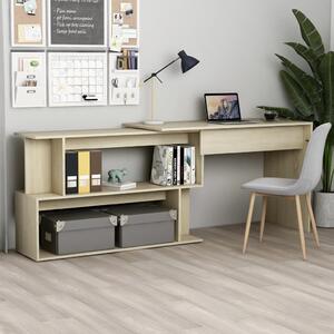 Maison Exclusive - Rohový písací stôl Sonoma dub 200x50x76 cm drevený materiál