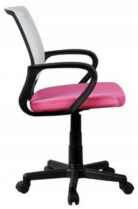 Kancelárska stolička KORAD FD-6, 53x81-93x56,5, červená/čierna