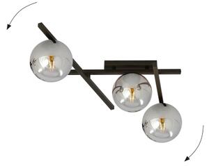 Stropné svietidlo SMART 3xE14/10W/230V čierna/šedá