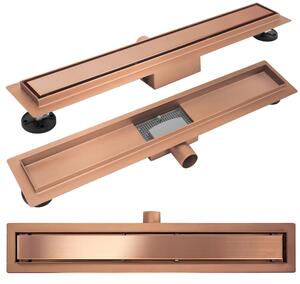 Odtokový žľab Rea Neox brush copper 70
