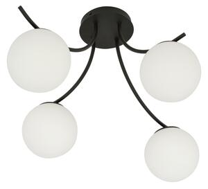 Prisadený luster BOSTON 4xE14/10W/230V čierna