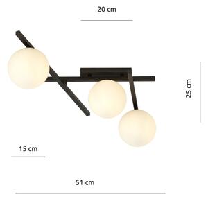 Stropné svietidlo SMART 3xE14/10W/230V čierna/biela
