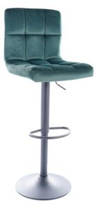 Barová stolička MARY Velvet, 44x92x37, bluvel 78