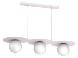 Luster na lanku FLAT 3xE27/15W/230V krémový