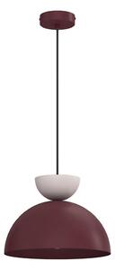 Závesný luster NEVIS 1xE27/15W/230V, priemer 29 cm, bordový