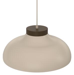 Závesný luster na lanku BASCA 1xE27/15W/230V béžovo-hnedý
