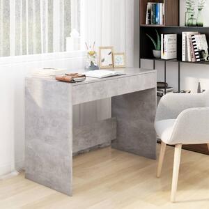 Maison Exclusive - písací stôl betónovo sivý 101x50x76,5 cm drevený materiál