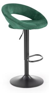 Barová stolička KAIMAN, 53x78-100x48, zelená