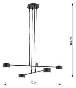 Luster na lanku MODUS 4xGX53/10W/230V čierna