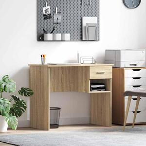 Maison Exclusive – písací stôl, materiál: drevotrieska s povrchovou úpravou imitujúcou dub Sonoma, rozmer: 90 x 49 x 75 cm