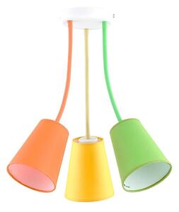 Luster na tyči WIRE COLOUR 3xE27/60W/230V