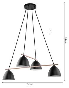 Luster na lanku AIDA 4xE27/15W/230V