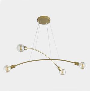 Luster na lanku HELIX 4xE27/60W/230V gold