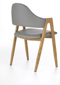 HALMAR Dizajnová stolička Meno sivá
