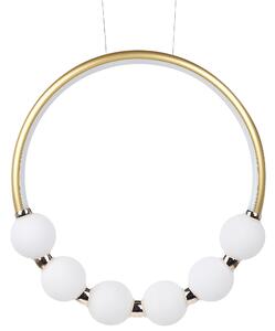 Závesná lampa Zlaté hliníkové integrované LED svetlo Novinka okrúhleho tvaru Závesné moderné osvetlenie Glamour