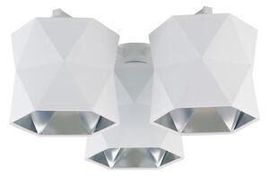 Prisadený luster SIRO 3xE27/15W/230V biela/strieborná